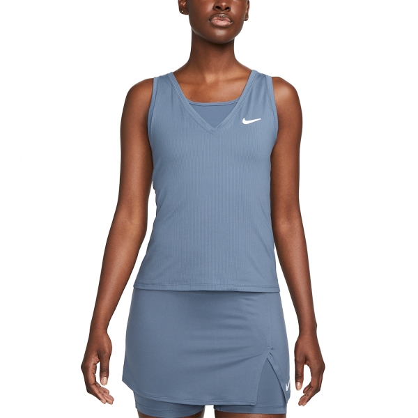 Top Padel Mujer Nike Court Victory Logo Top  Diffused Blue/White CV4784491