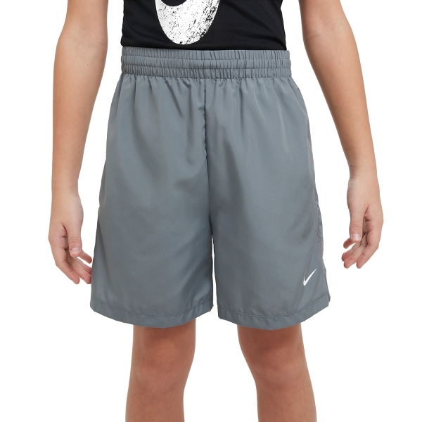 Boy's Padel Shorts and Pants Nike DriFIT Icon 6in Shorts Boy  Smoke Grey/White DX5382084