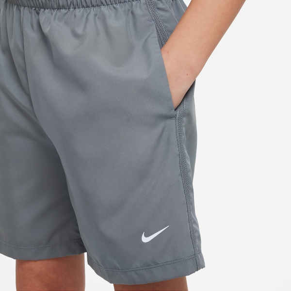 Nike Dri-FIT Icon 6in Shorts Niño - Smoke Grey/White