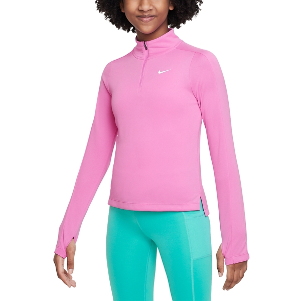 Girl's Padel Tanks and Shirts Nike DriFIT Shirt Girl  Playful Pink/White FD2853675