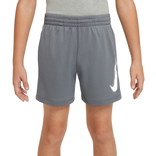Pantaloncino e Pants Padel Bambino Nike DriFIT Multi+ 6in Pantaloncini Bambino  Smoke Grey/White DX5361084