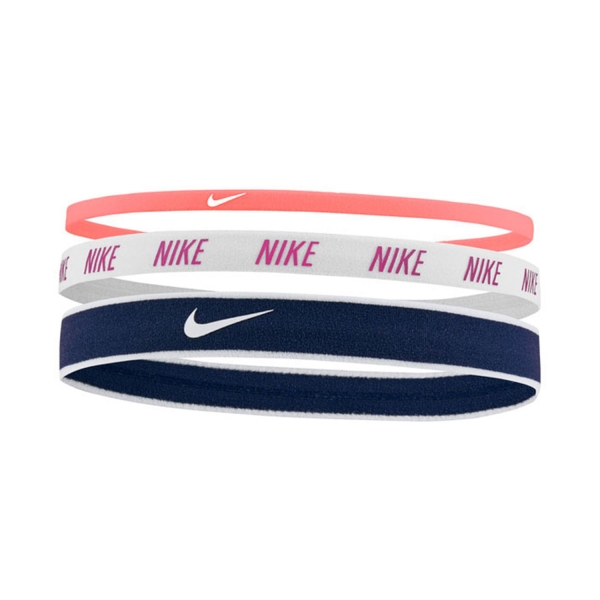 Banda Padel Nike Logo x 3 Mini Bandas  Bright Mango/White/Midnight Navy N.000.2548.995.OS