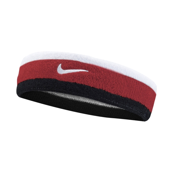 Padel Headband Nike Swoosh Headband  White/University Red/Black N.000.1544.118.OS