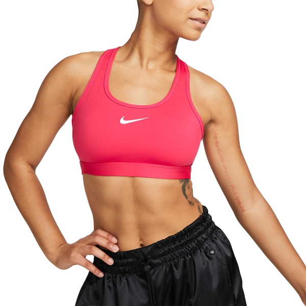 Women's Bra and Underwear Nike Swoosh Sports Bra  Light Fusion Red/White DX6821648