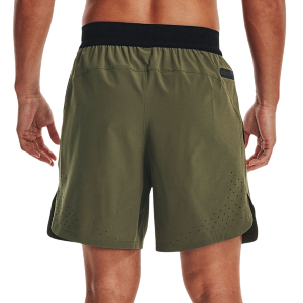 Under Armour Peak Woven 6in Shorts - Marine Od Green/Black