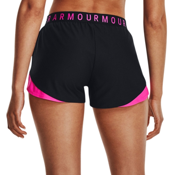 Under Armour Play Up 3.0 3in Shorts - Black/Rebel Pink