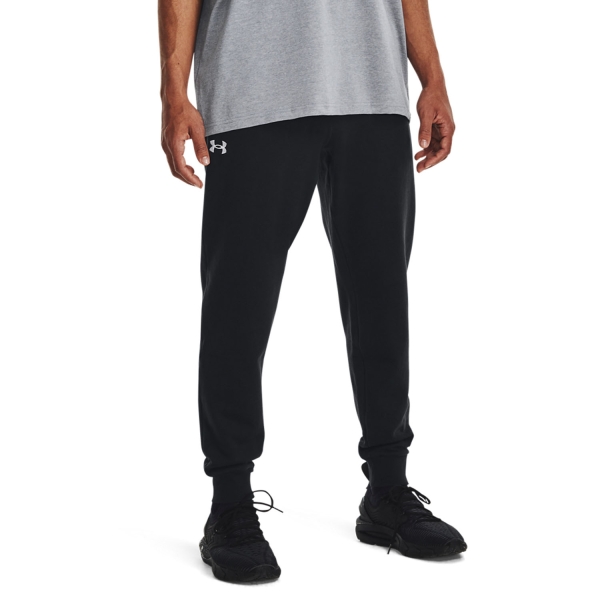 Men's Padel Pant and Tight Under Armour Rival Fleece Pants  Black/White 13797740001