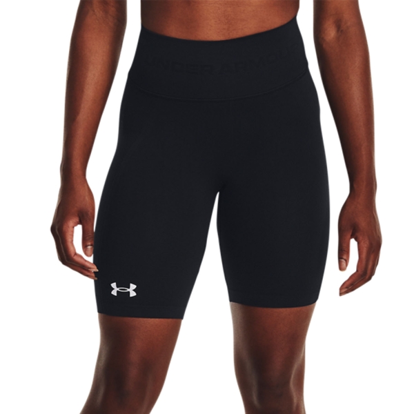 Women's Padel Skirts and Shorts Under Armour Seamless 7in Shorts  Black 13791510001