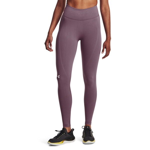 Women's Padel Pants and Tights Under Armour Seamless Tights  Misty Purple 13816620500