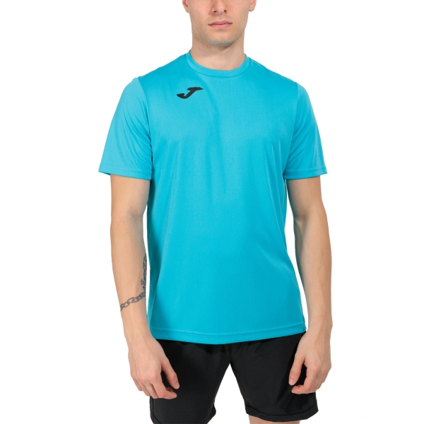 Men's T-Shirt Padel Joma Combi TShirt  Fluor Turquoise 100052.010