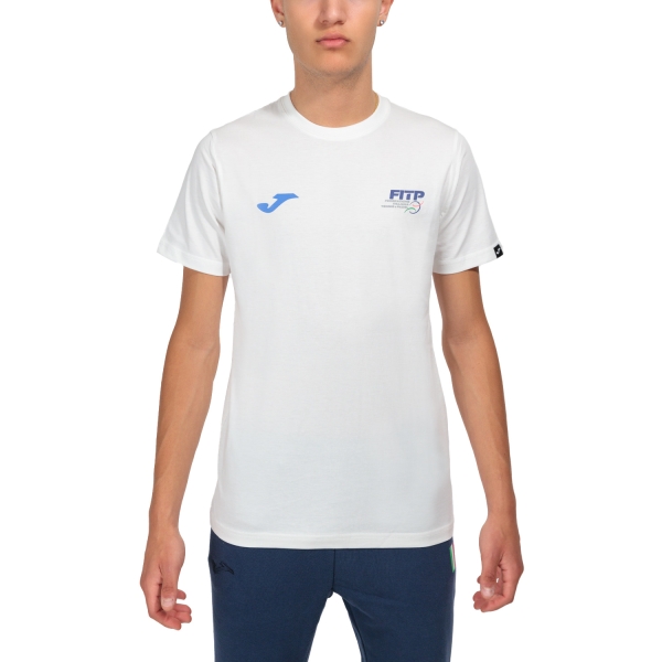 Men's T-Shirt Padel Joma FITP Logo TShirt  White SW101739F200