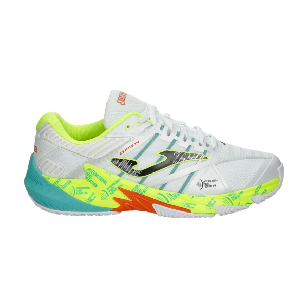 Men's Padel Shoes Joma Open FIP  White/Lime TOPES2372P