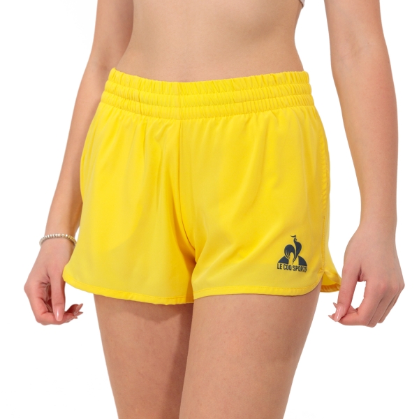 Women's Padel Skirts and Shorts Le Coq Sportif Roland Garros 3in Shorts  Jaune Champion 2320721