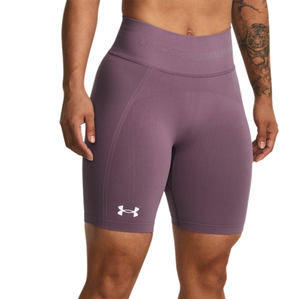 Falda y Shorts Padel Mujer Under Armour Seamless 7in Shorts  Misty Purple 13791510500