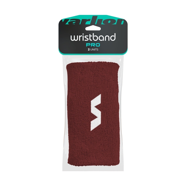 Padel Wristbands Varlion Pro Logo Long Wristbands  Bordeaux/White ACCW232301019