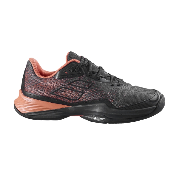 Zapatillas Padel Mujer Babolat Jet Mach 3 All Court  Black/Living Coral 31F236302039