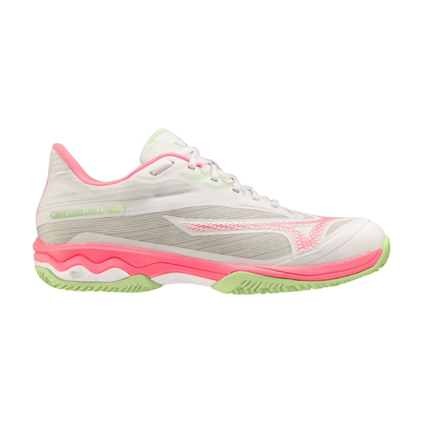 Women's Padel Shoes Mizuno Wave Exceed Light 2 Padel  Nimbus Cloud/High Vis Pink/Patina Green 61GB232360