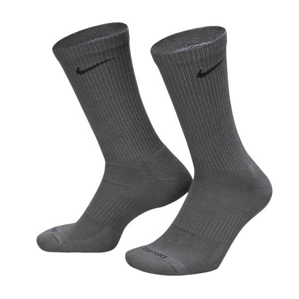 Padel Socks Nike Everyday Plus Cushioned x 6 Socks  Grey/White/Black SX6897991
