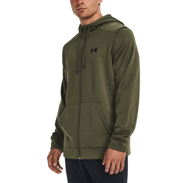 Men's Padel Shirt and Hoody Under Armour Logo Hoodie  Marine Od Green/Black 13733570390
