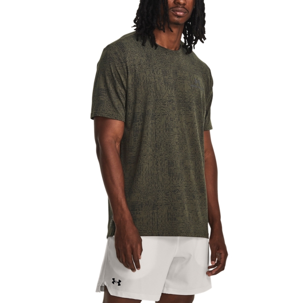 Men's T-Shirt Padel Under Armour Rush Energy Print TShirt  Marine Od Green 13767920391