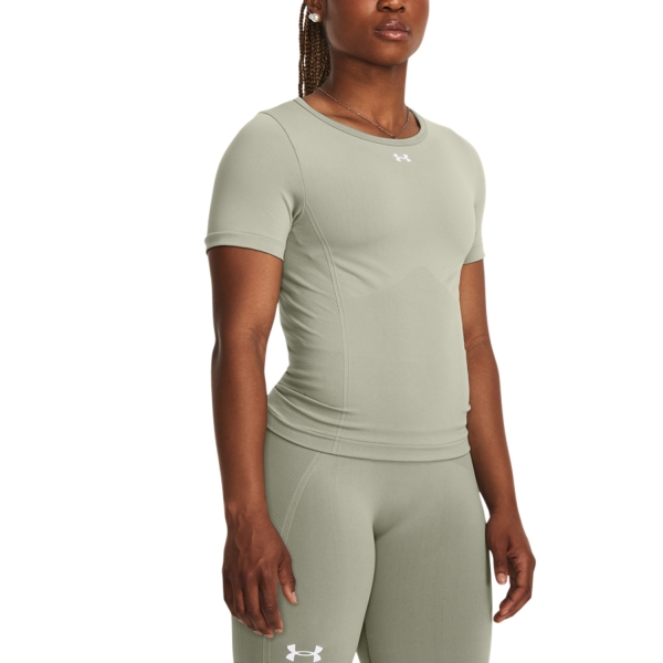Women's Padel T-Shirt and Polo Under Armour Seamless TShirt  Grove Green 13791490504