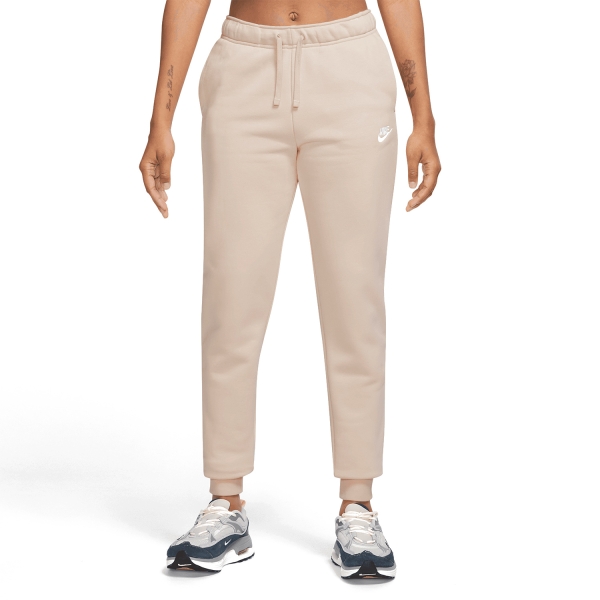 Women's Padel Pants and Tights Nike Club Pants  Sanddrift/White DQ5191126