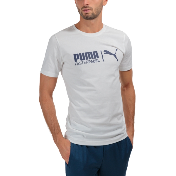 Men's T-Shirt Padel Puma Teamliga TShirt  White 52442704