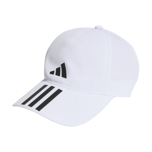 Padel Caps and Visors adidas 3 Stripes AEROREADY Cap  White/Black HT2043