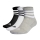 adidas 3 Stripes Cushioned x 3 Calze - Medium Grey Heather/White/Black