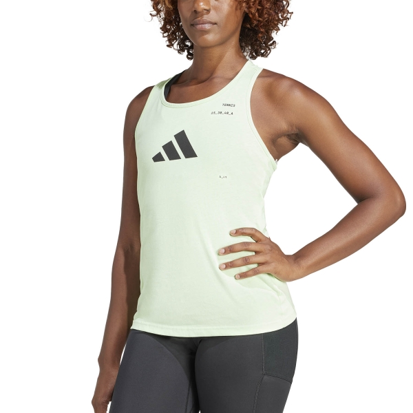 Top Padel Mujer adidas AERORDY Graphic Top  Semi Green Spark IS2422