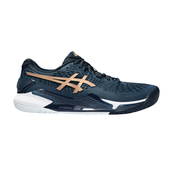 Men's Padel Shoes Asics Gel Resolution 9  French Blue/Pure Gold 1041A468960