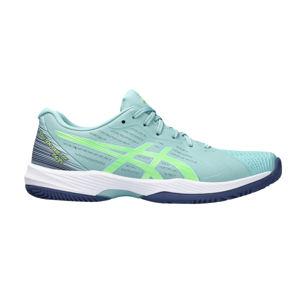 Men's Padel Shoes Asics Solution Swift FF Padel  Teal Tint/Electric Lime 1041A314402