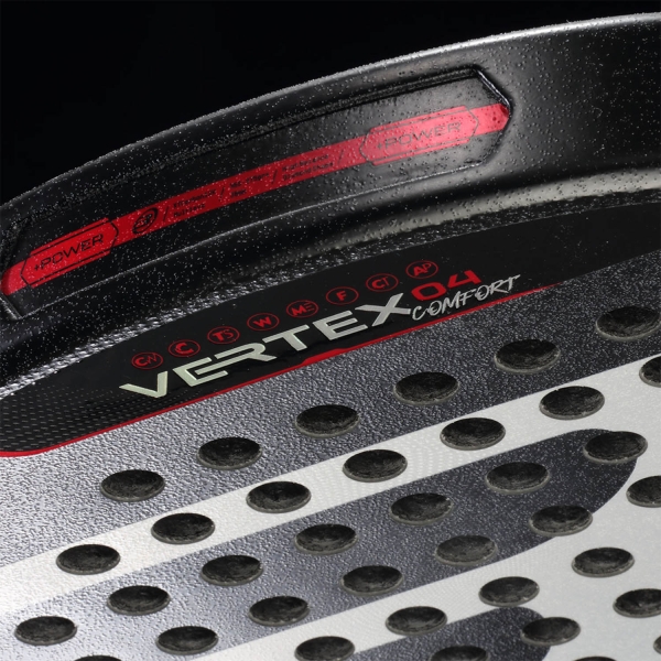 Bullpadel Vertex 04 Comfort Padel - Black/Red