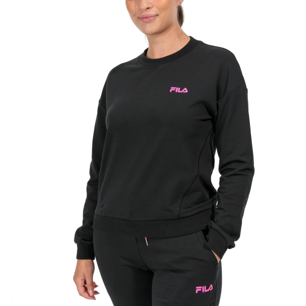 Women's Padel Shirts & Hoodies Fila Elodie Hoodie  Black XFL232123900