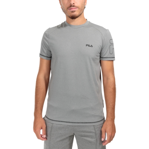 Men's T-Shirt Padel Fila Moritz TShirt  Dark Grey Melange XFM232010860