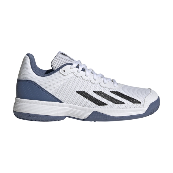Junior's Padel Shoes adidas Courtflash Junior  FTWR White/Core Black/Crew Blue IG9536