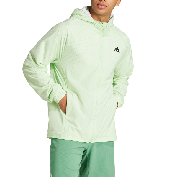 Giacca Padel Uomo adidas Cover Up Pro Giacca  Semi Green Spark IL7379
