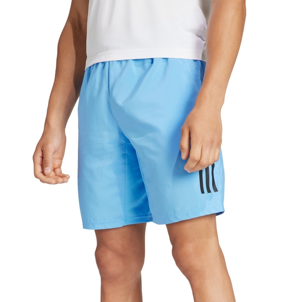 Men's Padel Shorts adidas Club 3 Stripes 8in Shorts  Blue Burst IT9029