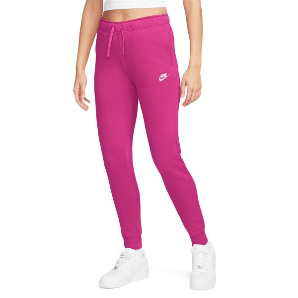 Women's Padel Pants and Tights Nike Club Pants  Fireberry/White DQ5191615
