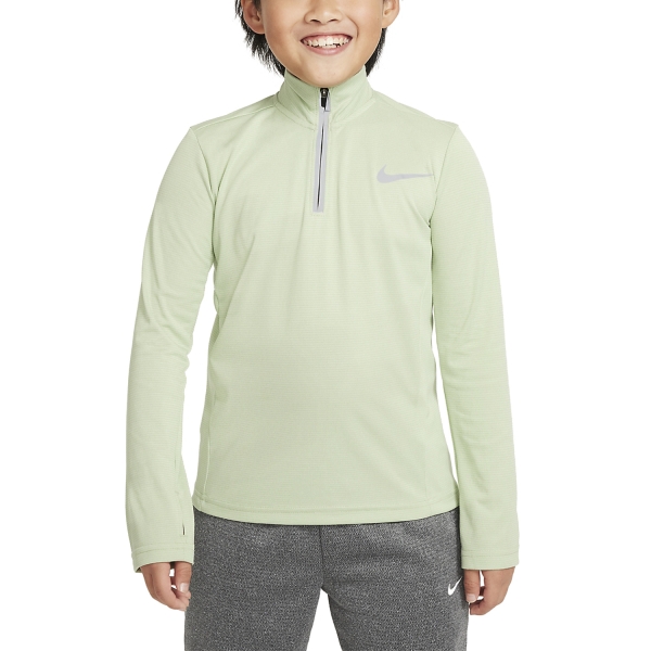 Boy's Padel Polos and Shirt Nike DriFIT Poly+ Shirt Boy  Honeydew/Reflective Silver DQ9024343