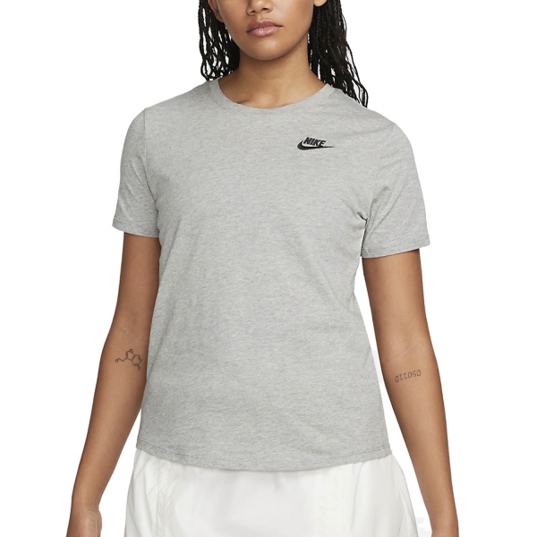 Maglietta e Polo Padel Donna Nike Club Essentials Maglietta  Dark Grey Heather DX7902063