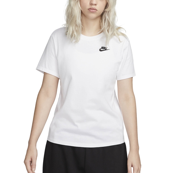 Women's Padel T-Shirt and Polo Nike Club Essentials TShirt  White DX7902100