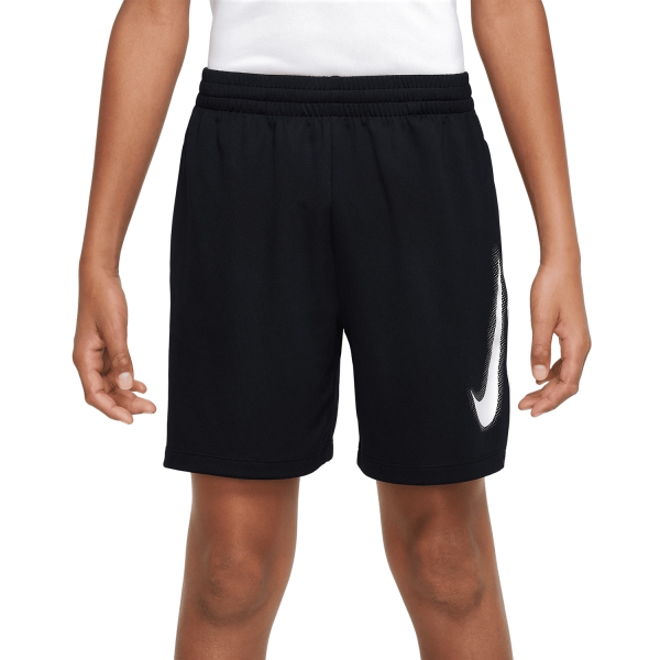 Boy's Padel Shorts and Pants Nike DriFIT Multi+ 6in Shorts Boy  Black/White DX5361010