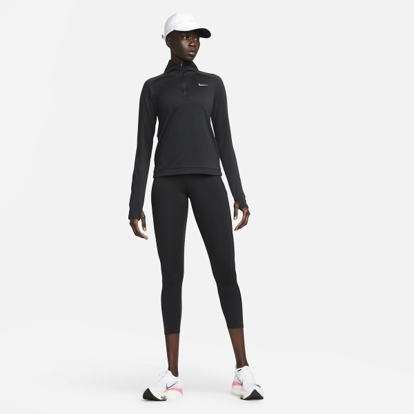 Nike Dri-FIT Pacer Maglia - Black/Reflective Silver