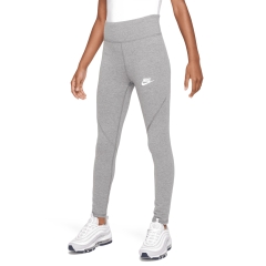 Nike Favorites Girl's Padel Tights - Black/White