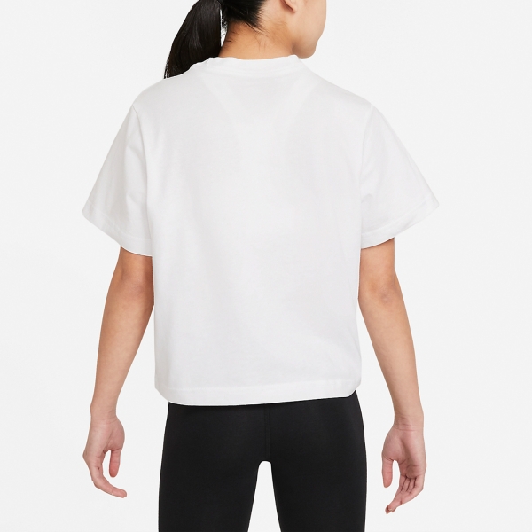 Nike Swoosh Camiseta Niña - White/Black