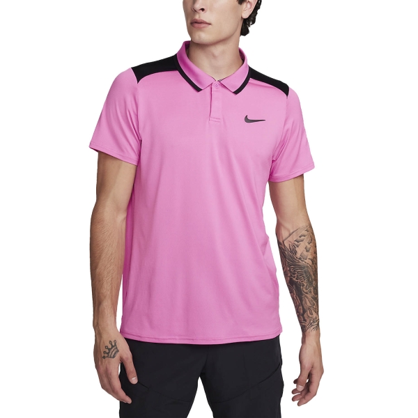Men's Padel Polo Nike Court DriFIT Advantage Polo  Playful Pink/Black FD5317675