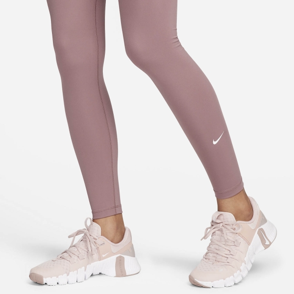 Nike One Women's Training Tights - Smokey Mauve/White
