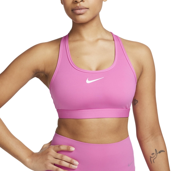Women's Bra and Underwear Nike Swoosh Sports Bra  Playful Pink/White DX6821675
