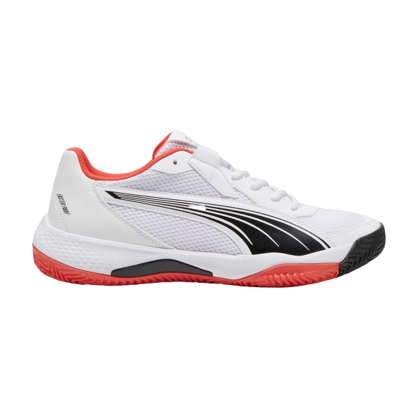 Men's Padel Shoes Puma NOVA Court  White/Black/Active Red 10759802